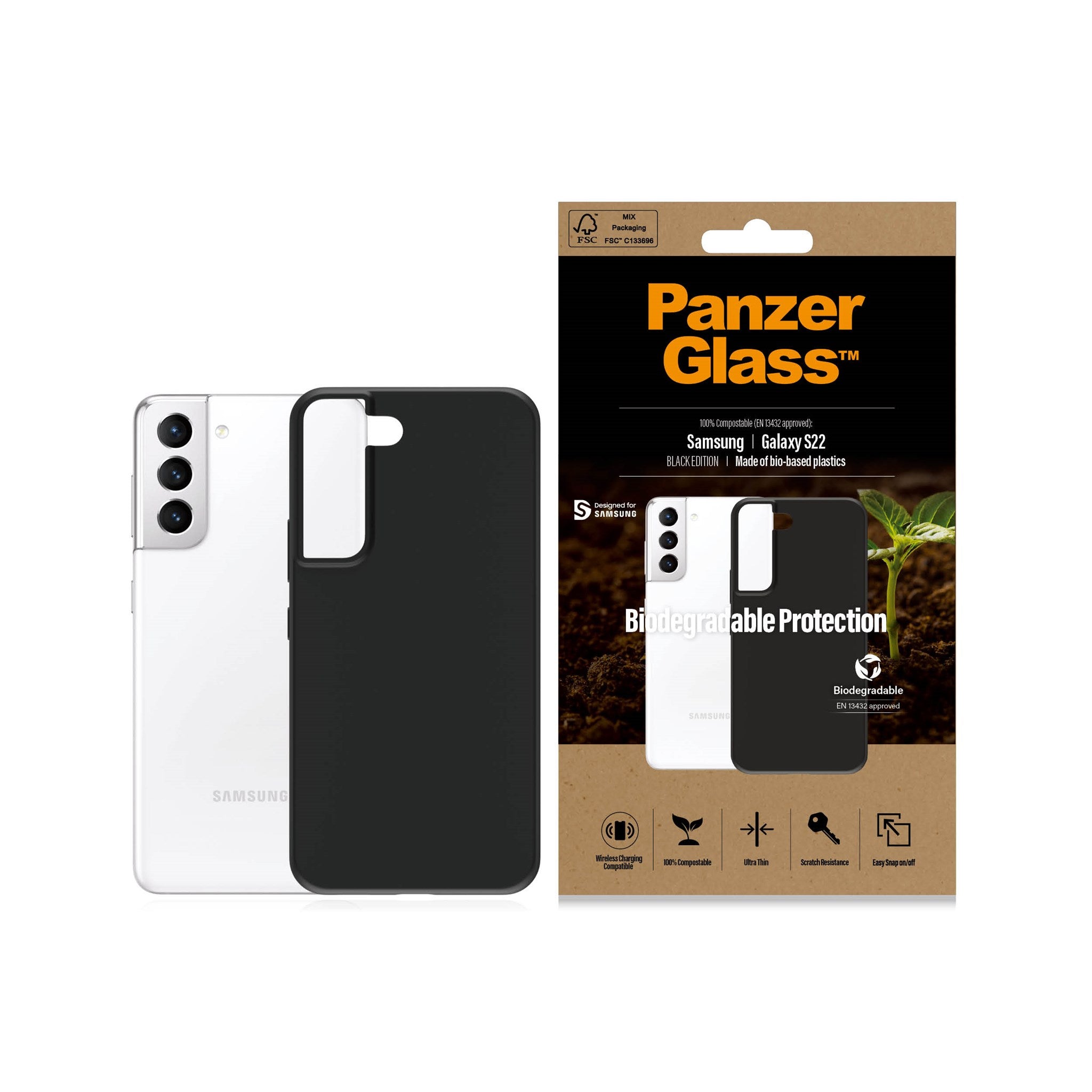 PanzerGlass® biologisch abbaubare Schutzhülle Samsung Galaxy S22